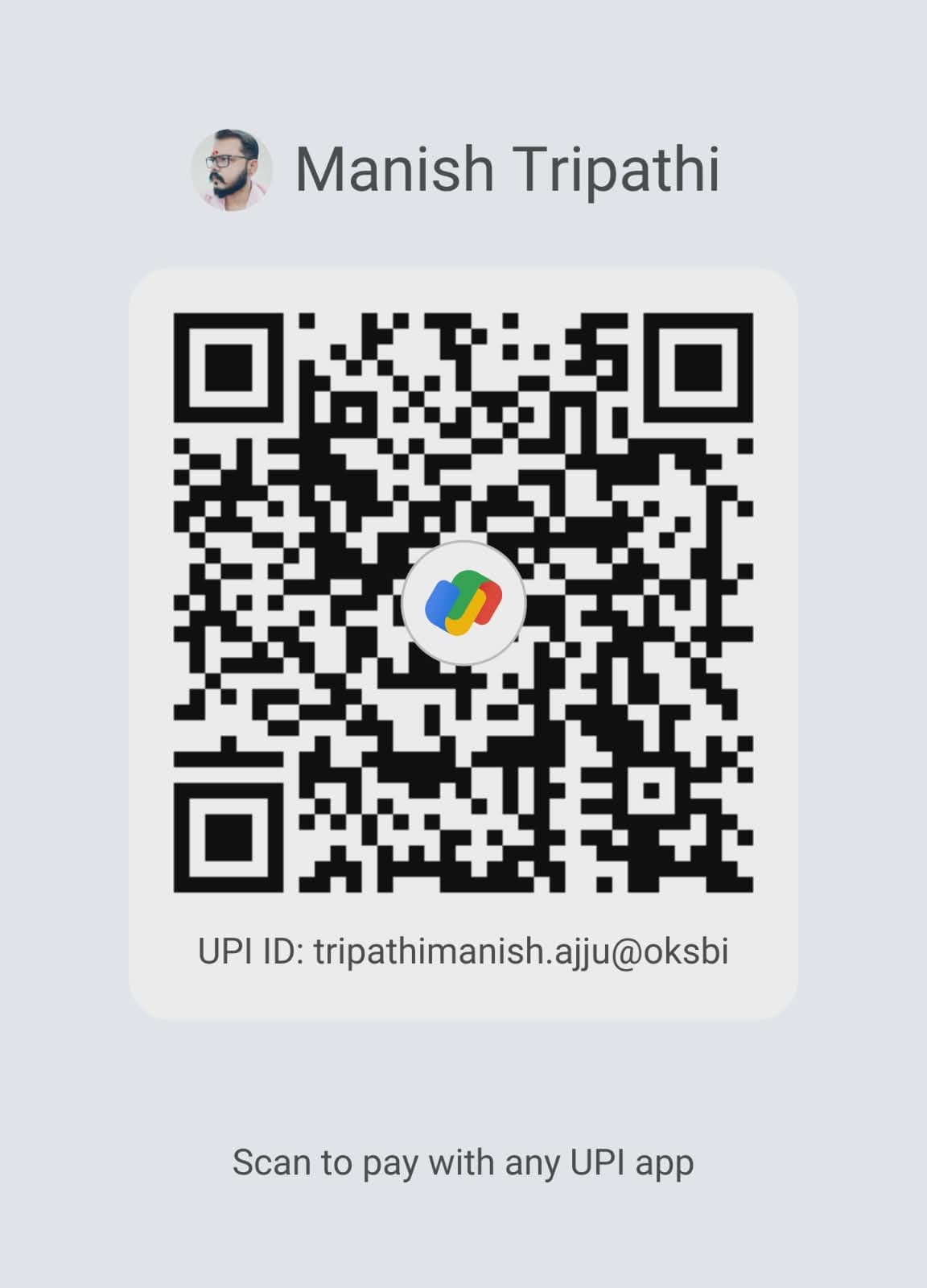 UPI QR for Manish Tripathi